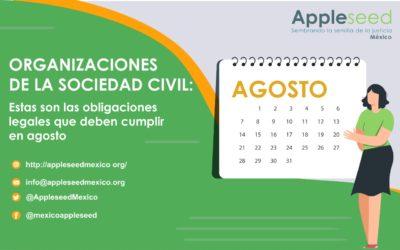 Obligaciones legales OSC para el mes de Agosto