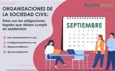 Obligaciones legales OSC para el mes de Septiembre