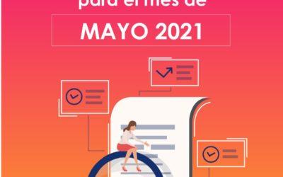 Obligaciones legales OSC para el mes de mayo 2021
