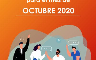 Obligaciones legales OSC para el mes de octubre 2020