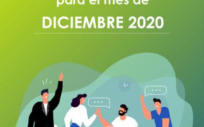 Obligaciones legales OSC para el mes de diciembre 2020