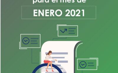 Obligaciones legales OSC para el mes de enero 2021