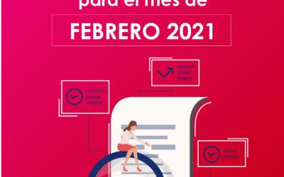 Obligaciones legales OSC para el mes de febrero 2021