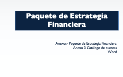 Anexo 3 Catálogo de cuentas