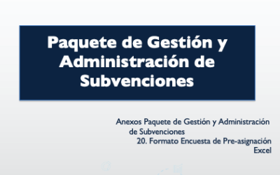 Formato Encuesta de Pre asignación