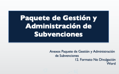 Formato No Divulgación