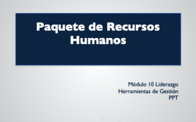 Herramientas de gestión