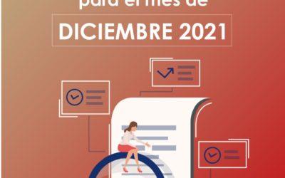 Obligaciones legales OSC para el mes de diciembre 2021