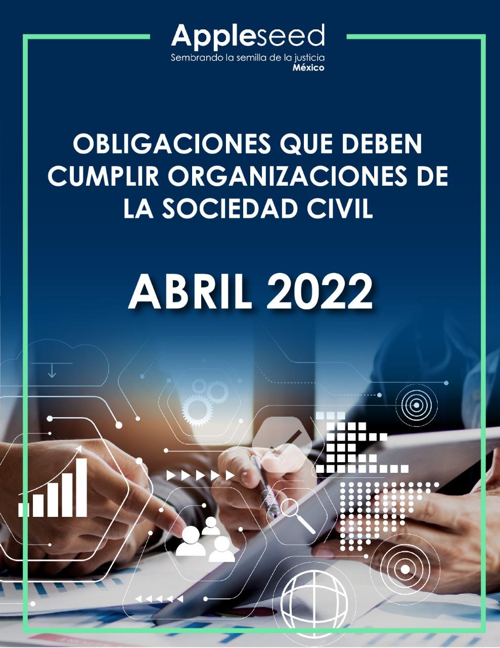 Obligaciones legales OSC para el mes de abril 2022