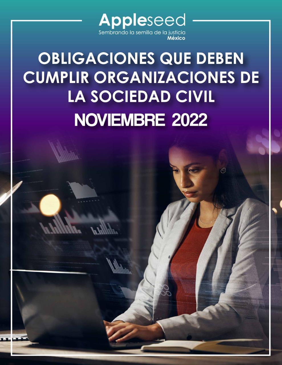 Obligaciones legales OSC para el mes de Noviembre 2022