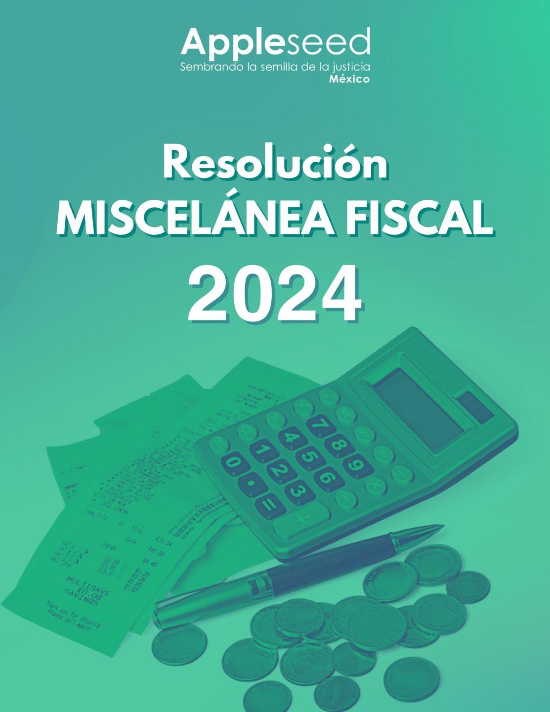 Resolución Miscelánea Fiscal para 2024
