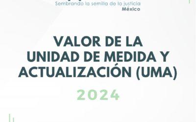 Valor de la Unidad de Medida y Actualización (UMA) 2024