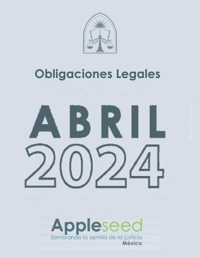 Obligaciones Legales de la OSC de Abril 2024