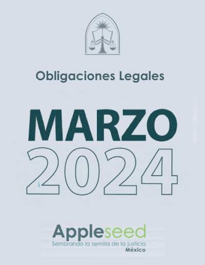 Obligaciones Legales de la OSC de Marzo 2024