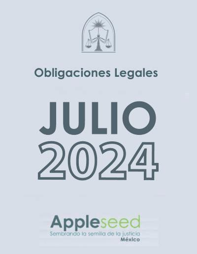 Obligaciones Legales de la OSC de Julio 2024