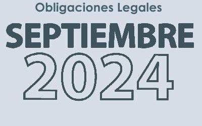 Obligaciones Legales de la OSC de Septiembre 2024
