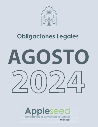 Obligaciones Legales de la OSC de Agosto 2024