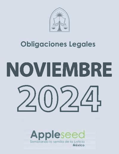 Obligaciones Legales de la OSC de Noviembre 2024