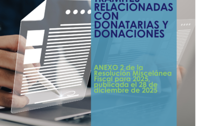 Fichas de trámites relacionadas con donatarias y donaciones
