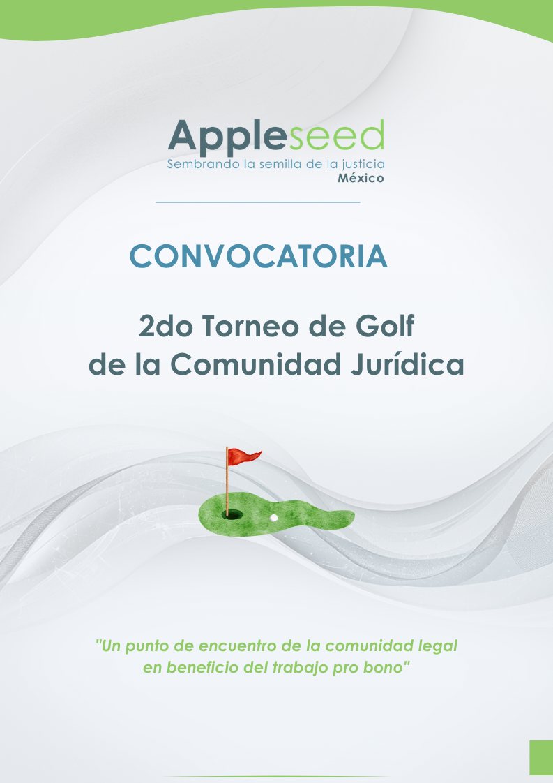 CONVOCATORIA: Segundo Torneo de Golf de la Comunidad Jurídica de Appleseed México