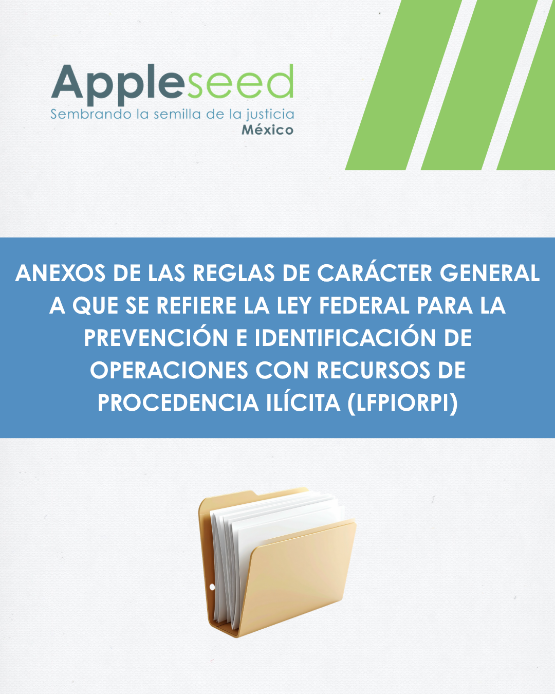 ANEXOS DE LAS REGLAS DE CARÁCTER GENERAL A QUE SE REFIERE LFPIORPI